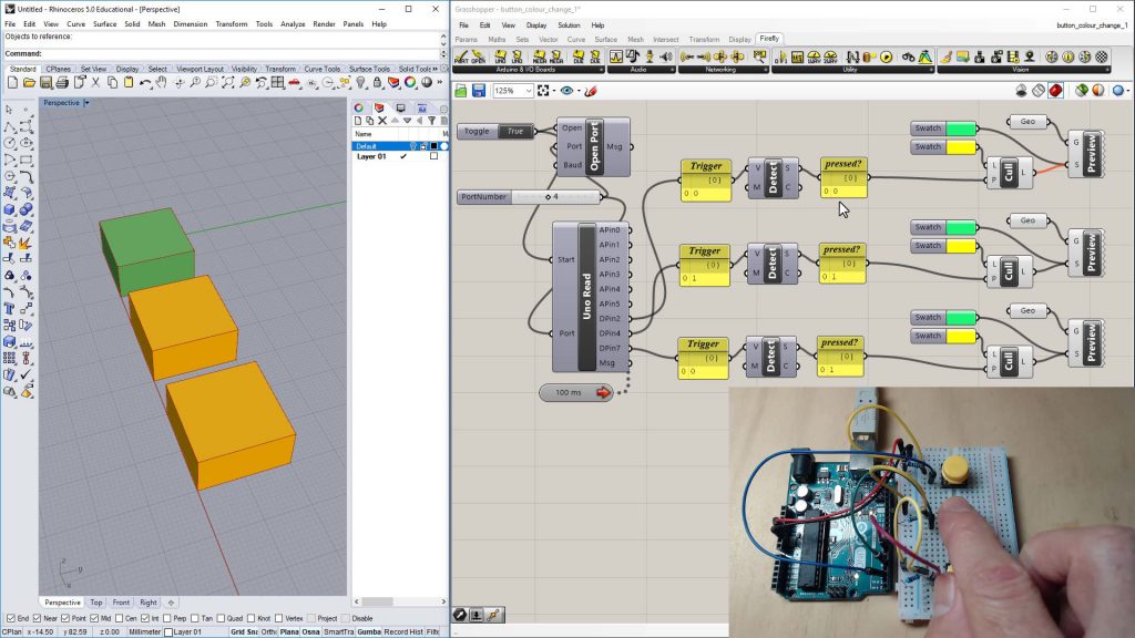 Firefly Change 3D Model Colour With Buttons